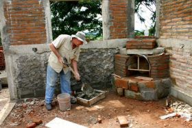 Building fireplace in Nicaragua home – Best Places In The World To Retire – International Living